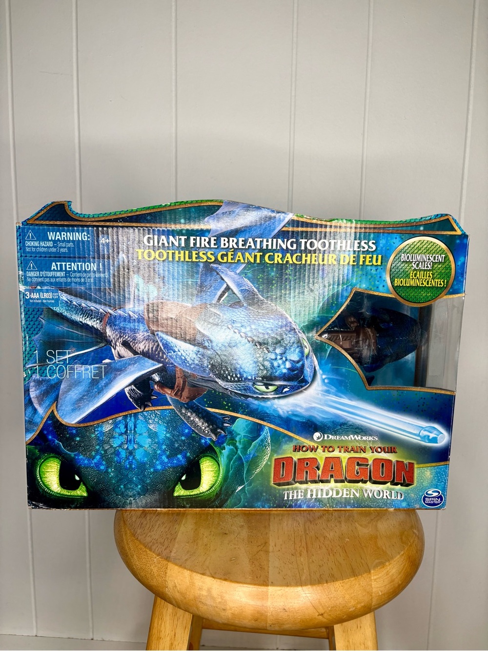 NEW OPEN Spin Master How To Train Your Dragon The Hidden World Fire Breathing